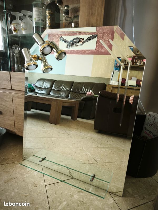 Grand miroir avec luminaire (image 6)
