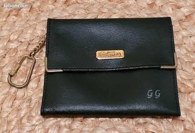 Porte-cartes Pierre Balmain En Simili Cuir Noir - Format 10x10 Cm - Occasion Très Bon état - Homme