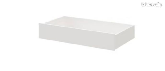 Lit bébé en bois 60*120 avec Matelas Tineo + tiroir sous lit (image 2)