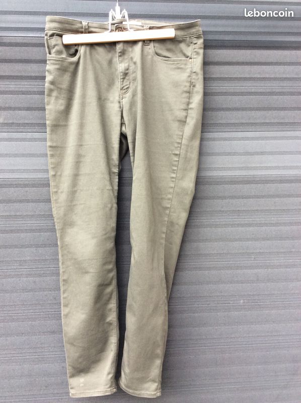 Pantalon femme kaki HetM (image 1)