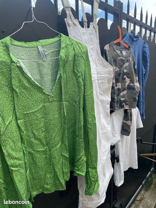 Lot salopette CLAUDIE PIERLOT avec 4 hauts (image 3)