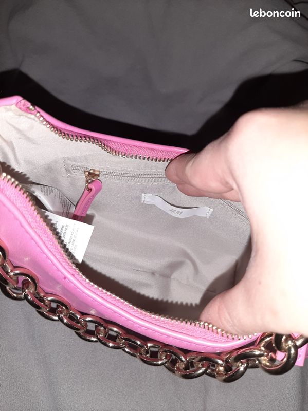 Mini sac h&m NEUF JAMAIS PORTÉ ROSE BONBON (image 3)