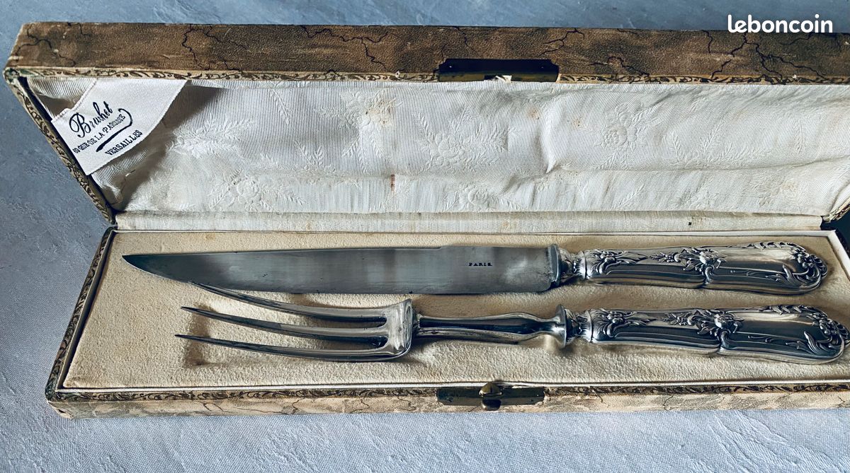 Pince à gigot ancienne en argent massif – 235 g – poinçon Minerve - Antiquités