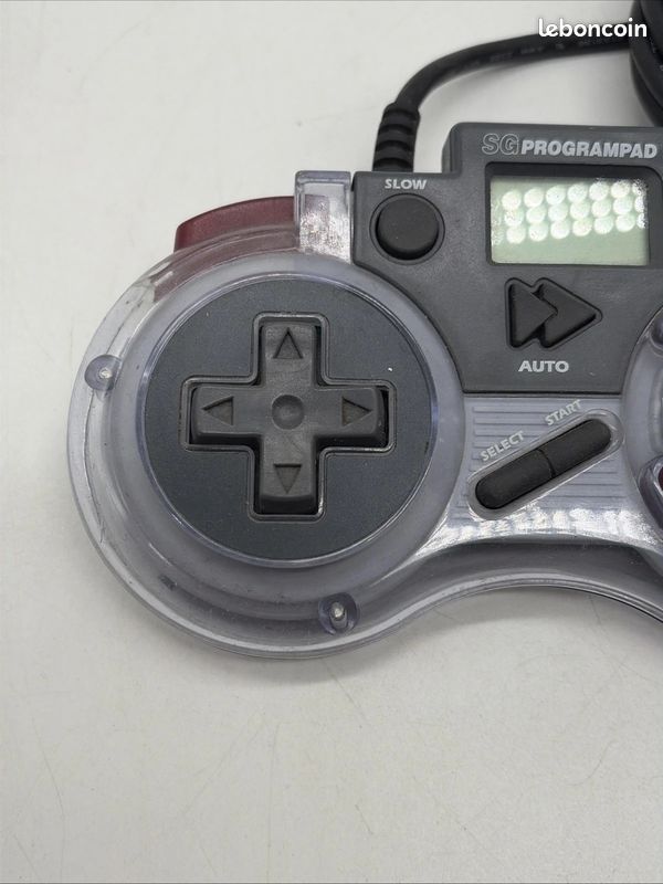Manette Sega Megadrive Genesis Competition Pro - Noire, Occasion, Connectique Péritel
