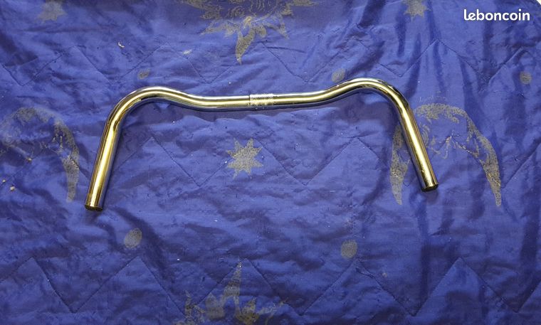 Guidon Moustache Vélo Vintage – Acier Chromé – Fabriqué En France – Années 1960