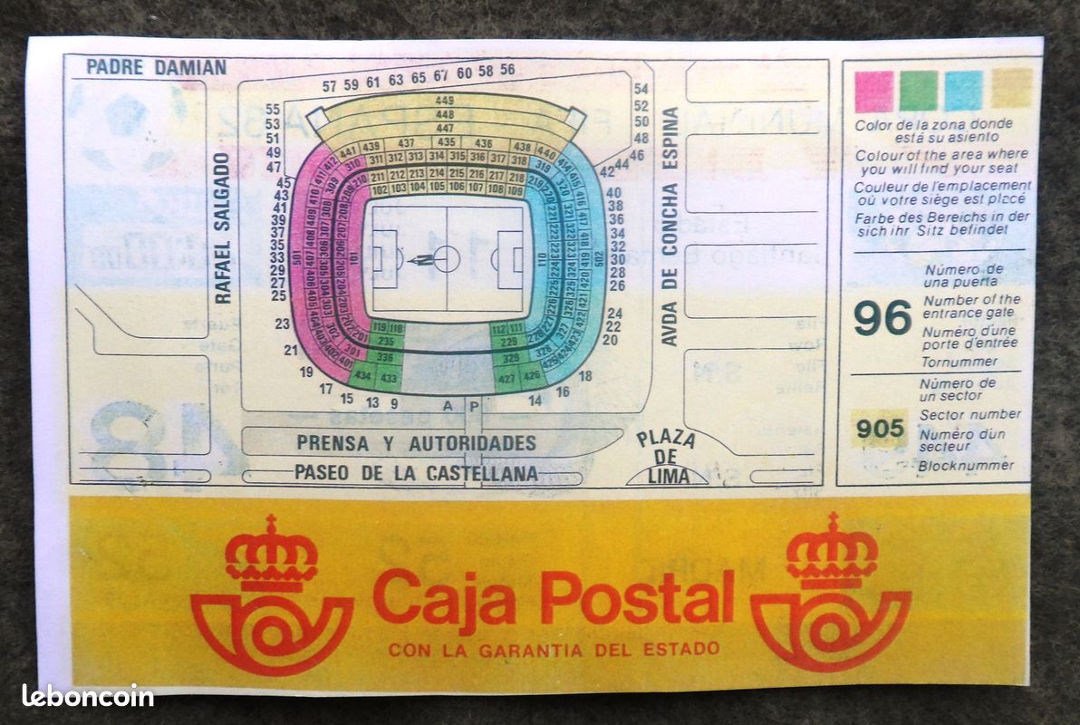 Plateau Collector Coupe Du Monde 1982 – Estadio Benito Villamarin, Espana 82