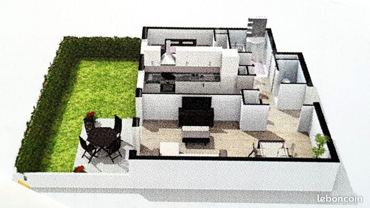 Location F2 Rez-de-Jardin en étage NON FUMEUR Calme sans Vis àvis