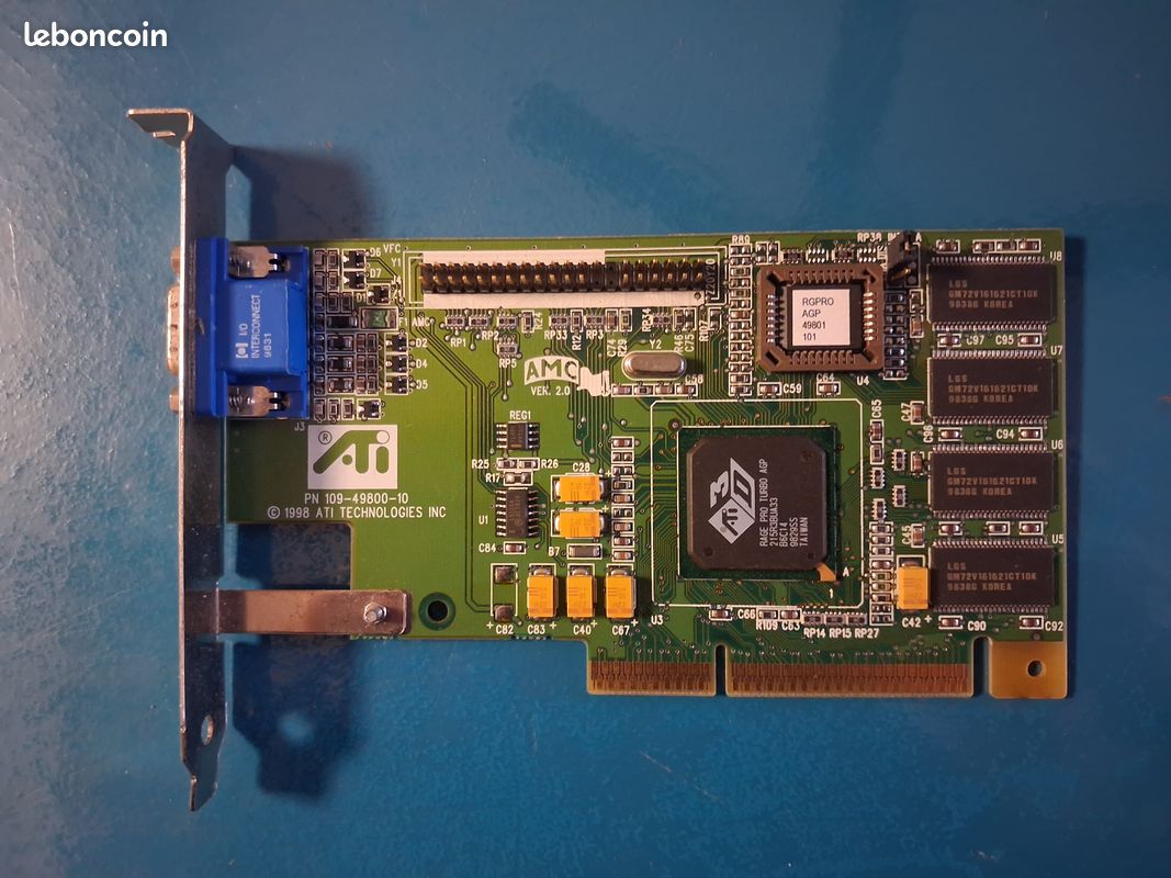 ATI 1025-11000 Carte Vidéo Rage Pro Turbo AGP, 109-49800-11