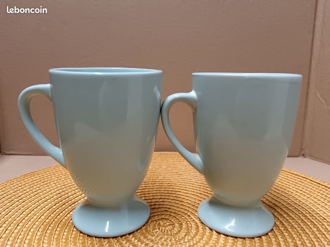 Vend deux tasses Mazagran bleu azur (image 2)