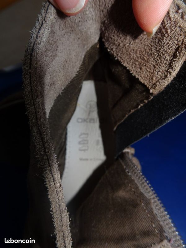 Bottines beige Okaidi cuir p30 (image 4)