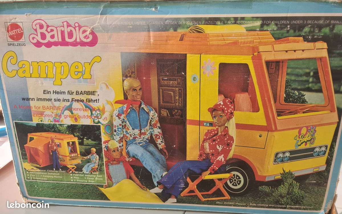 Barbie Camping-car 1970 CAMPER Mattel Van Vintage (image 1)