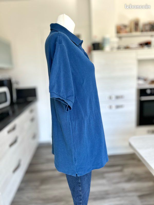 Polo bleu foncé manches courtes 100% coton Taille 5/XXL 46 Lacoste (image 2)