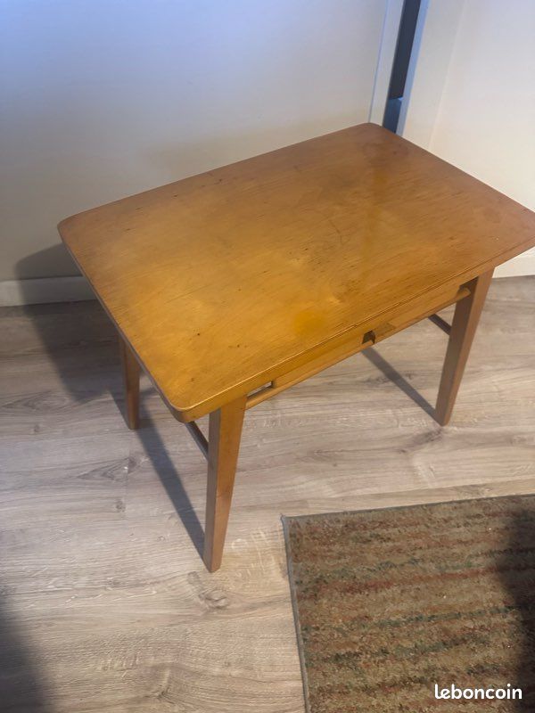 🏷️ Bureau / table de chevet enfant vintage "La Baumann " (Style Compas (image 2)