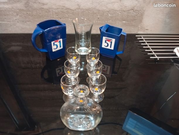 Duo verres ballon bibi Ricard pastis - Ressourcerie Histoires Sans Fin