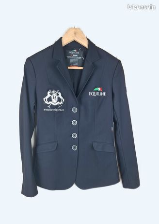 Veste équitation Femme Equestrian Correct – Bleue, Taille 12R (coupe Vintage)