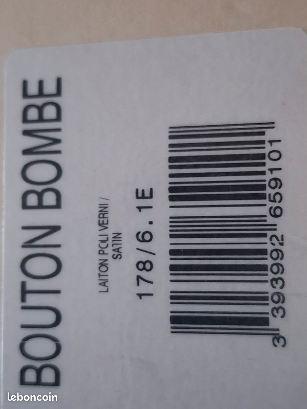 Bouton de porte bombe en laiton (image 4)