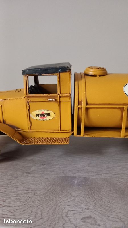 Camion Citerne CAMPSA Ancien En Tôle Litho - Rare Collection Rico Espagne - Jouet Vintage