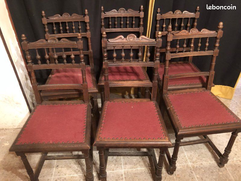 6 chaises anciennes (image 1)