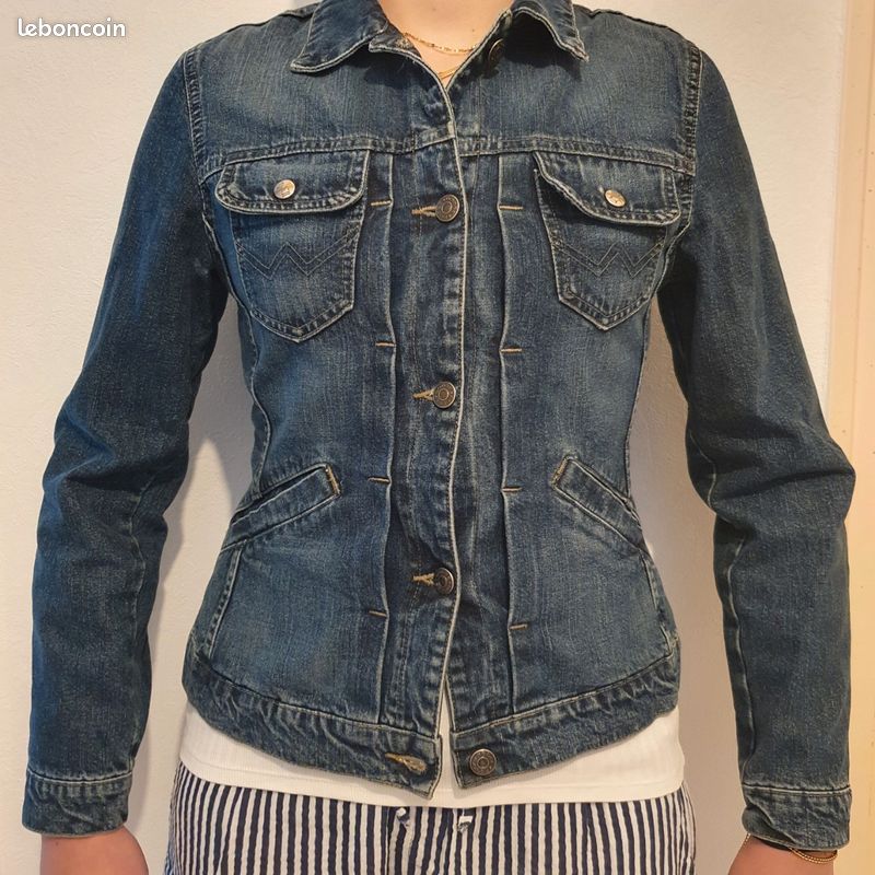 Blouson fille femme jeans t.38 (image 2)
