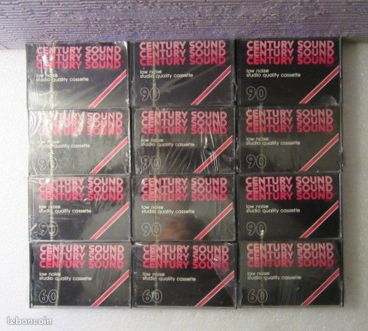 12 Cassettes audio anciennes Century Sound neuves (ou à l’unité) (image 1)