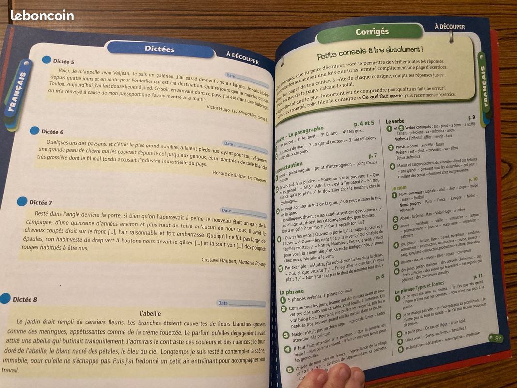;Cahier "Tout le programme CM1 Français/Maths (image 6)