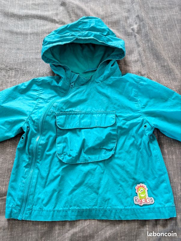 Blouson imperméable 12 mois (image 2)