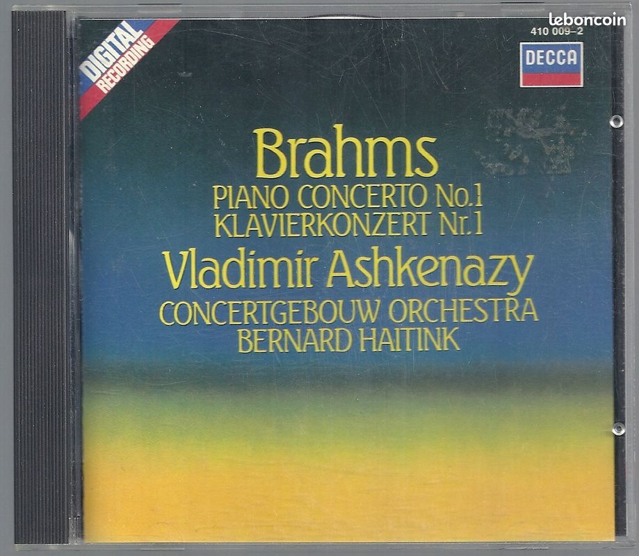 2 CD - Brahms : concertos n° 1 & 2 - V. Ashkenasy (image 1)
