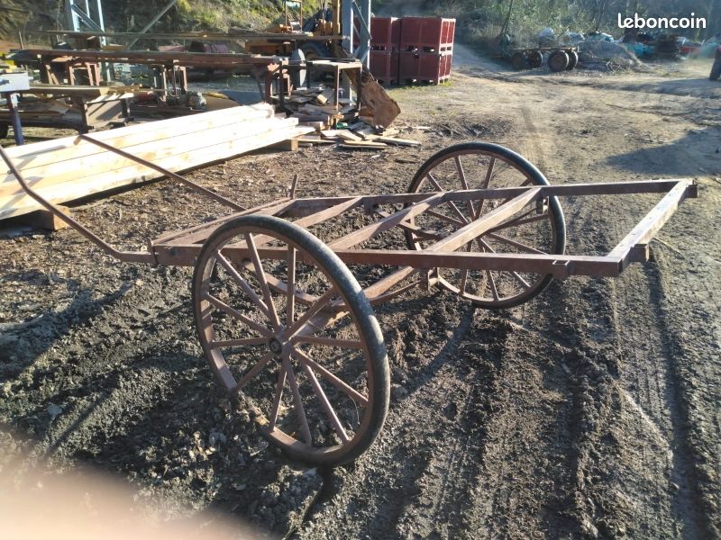 Carriole pour âne, cheval, double poney (image 1)