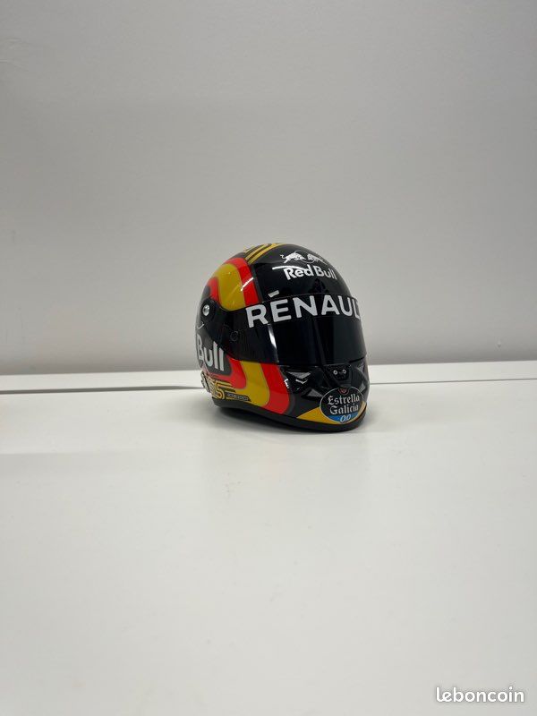 Casque Miniature Carlos Sainz F1 2018 - Renault - Échelle 1:2 - Schubert - Neuf