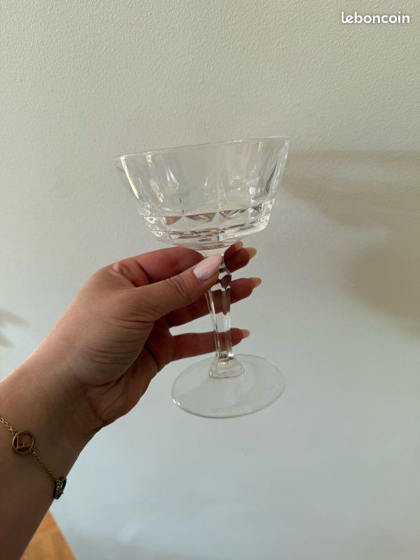 8 verres à champagne cristal (image 2)