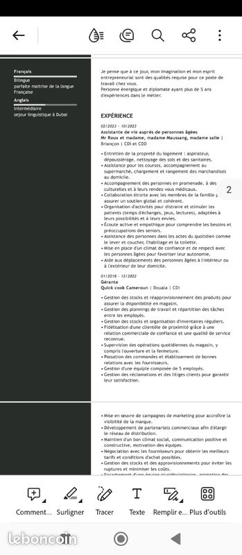 Recherche d'un poste d'alternant. Bachelor Niveau (3). Poste de responsable développement commercial, septembre 2025 à juin 2026. Je suis étudiante au CCI de gap (H/F/X) (image 3)
