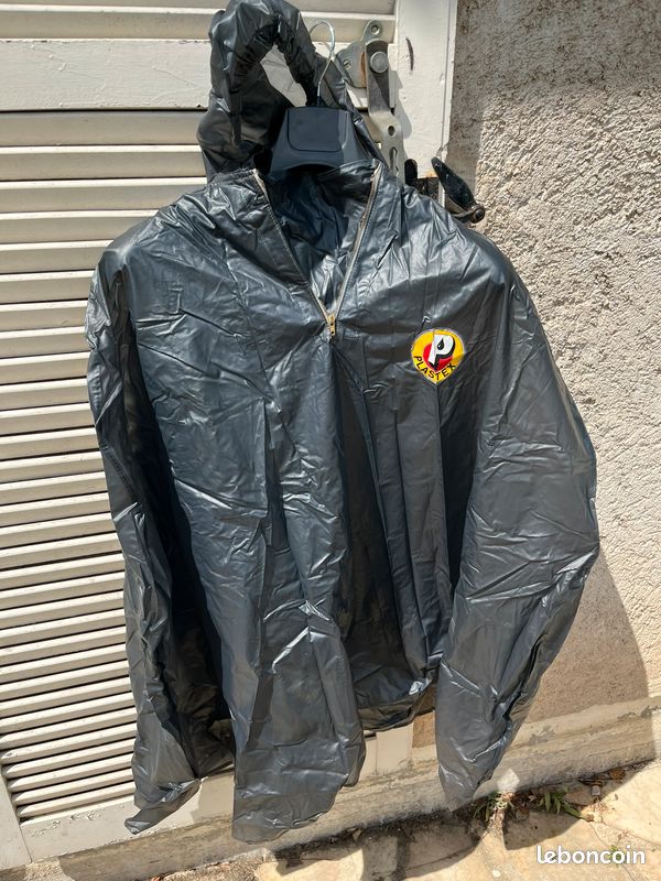 Poncho de pluie 3 en 1 à capuche réutilisable imperméable pour randonnée, cyclisme, pêche