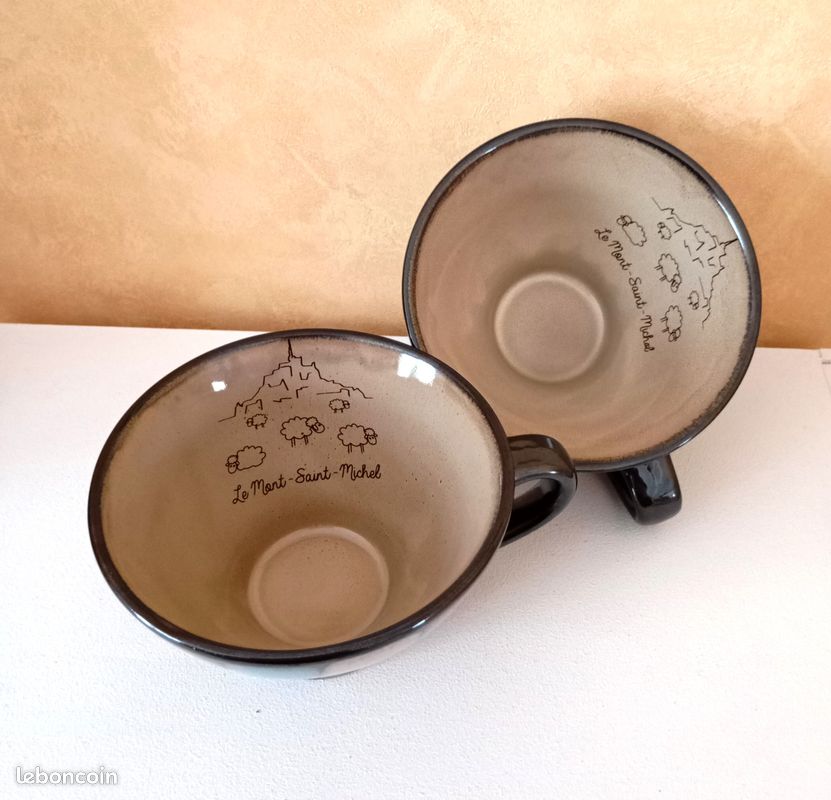 Lot De 2 Bols CHODZIEZ – Céramique Fleurie – Pologne – Très Bon état – Diam. 10,8 Cm