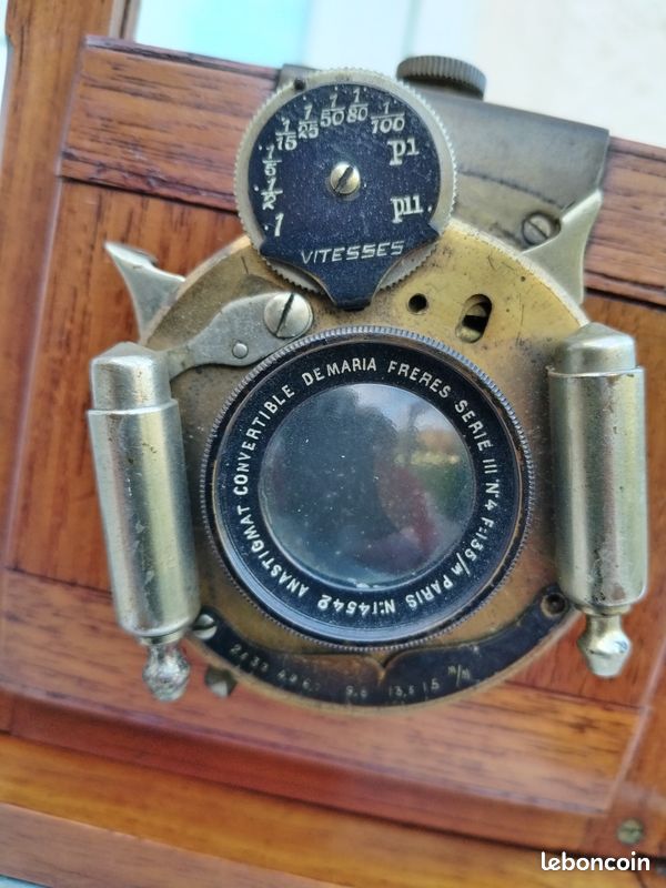 Chambre Photographique 9x12 Avec Optique Wollensak Optical Co - Chassis Et Sacoche