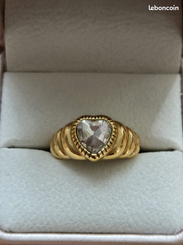 Bague style maximaliste en forme de coeur (image 1)