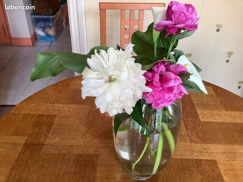 Grand vase en verre oblong hauteur 30 cm (image 15)