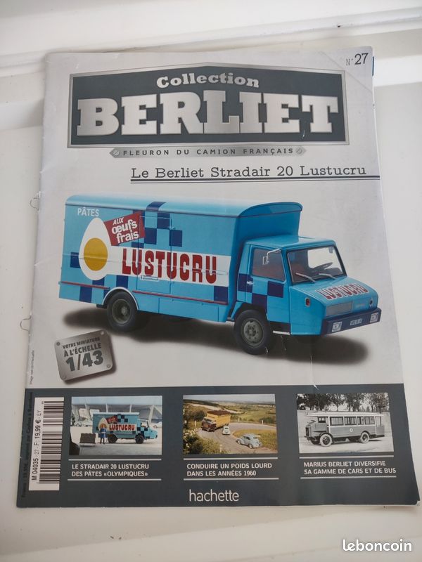 Hachette 1:43 Camion LKW Berliet Stradair 10 cochonnière (Neu und
