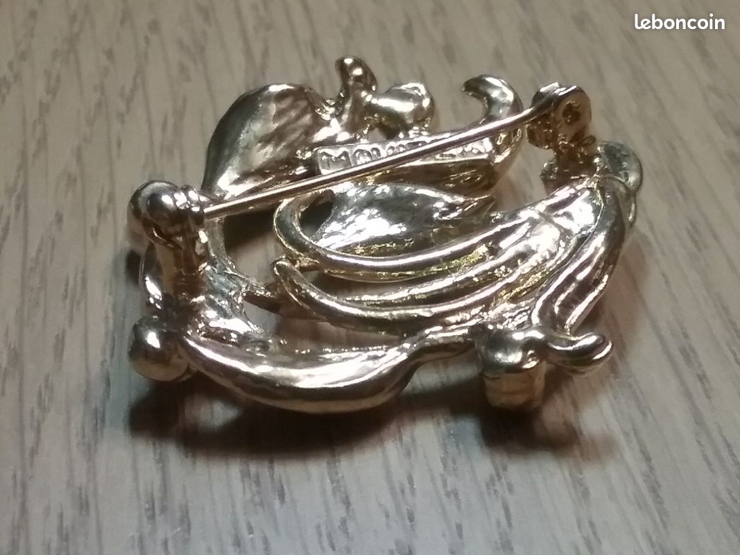 Broche Vintage Movitex Années 70-80 - Bijou Ancien Occasion
