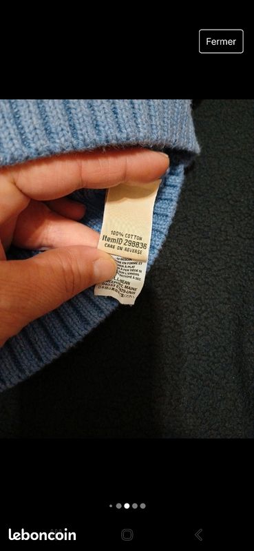 Gilet L L Bean taille M coton (image 4)
