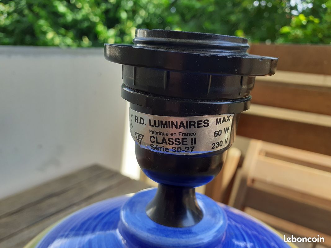 Pied de lampe bleu (image 5)