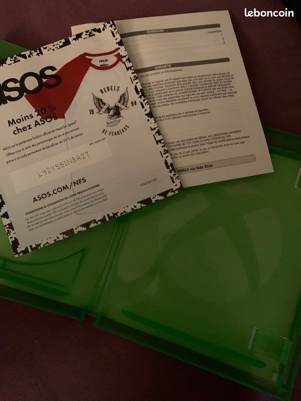 Boîte Need for Speed Payback XBOX One + notice (image 4)