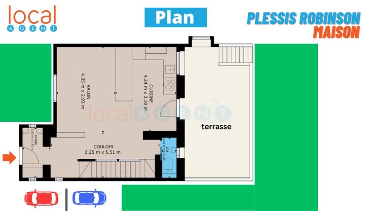 Maison a louer le plessis-robinson - 5 pièce(s) - 122 m2 - Surfyn