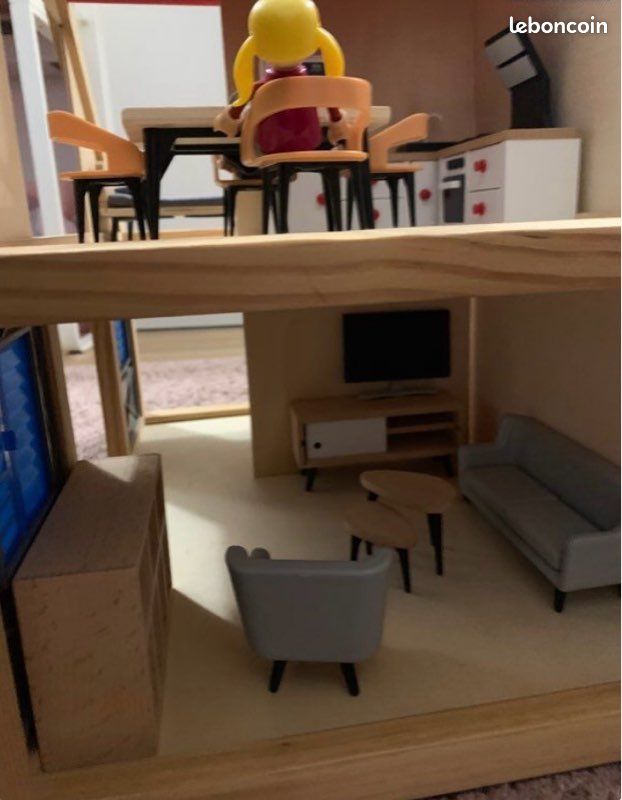Maison De Poupée 1/12 Meuble TV Miniature Maison De Poupée – Échelle 1/12 – Placard De Salon – En Bois – Neuf