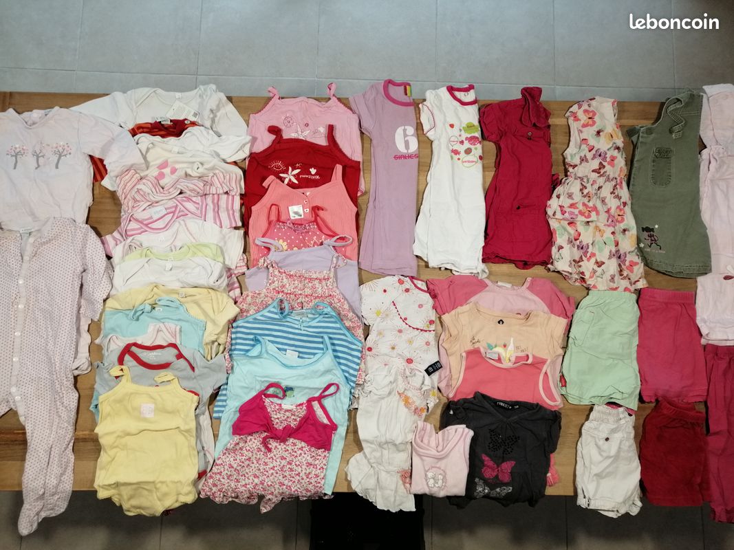 Lot Vêtements bébé Fille 2 ans Eté (image 1)
