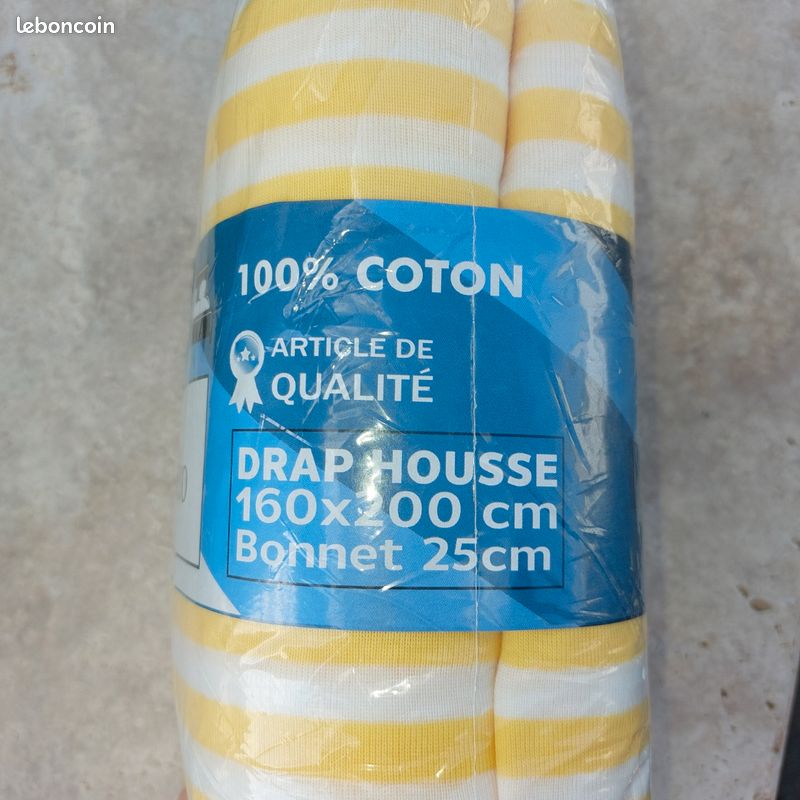 Drap Housse Neuf 🏷 160 cm x 200 cm / 2 personnes (image 3)
