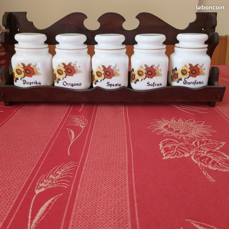 RANGEMENT épices avec 5 pots (image 1)