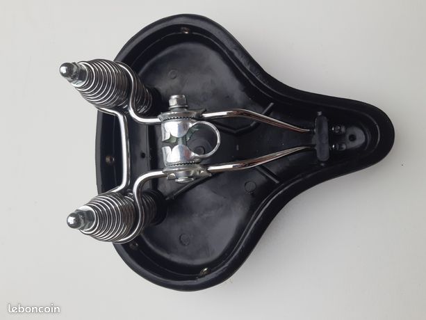 Siège De Vélo Vintage à Ressorts Et Tissu - Occasion - Style Rétro - Pour Antique Bike