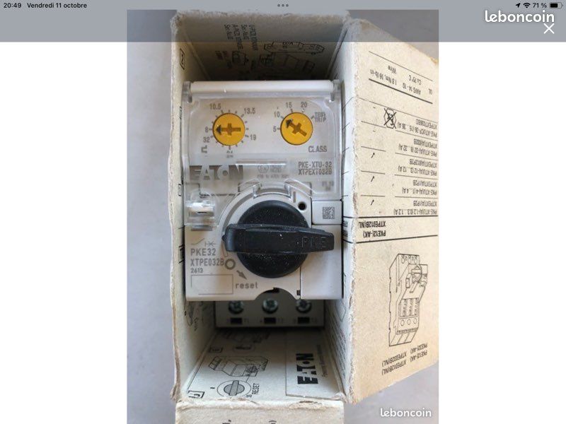 Disjoncteur de protection moteur EATON PKE XTPE 032B (image 2)