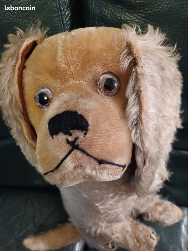 Ancien Chien En Peluche Champi - Doudou Vintage Collection