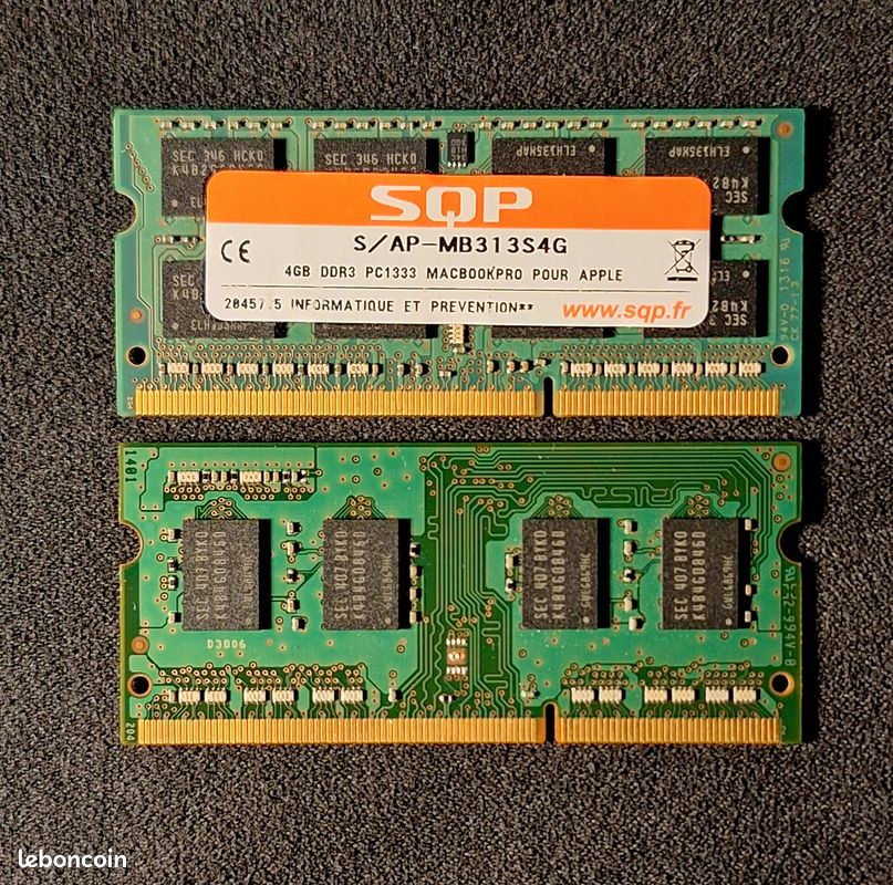 Lot De Barrettes RAM DDR2/DDR3 1333/1600 MHz (1Go, 2Go, 4Go) Pour PC Fixe, Neuf Jamais Utilisé